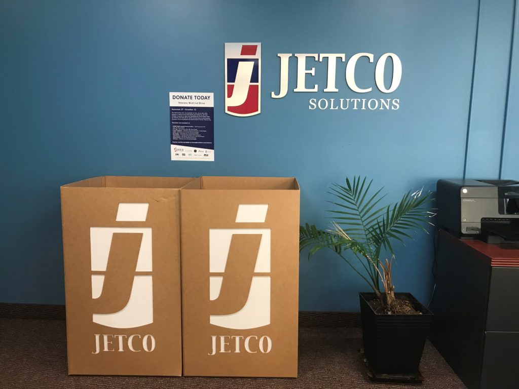 JetCo Solutions west michigan veteran donation drive holiday